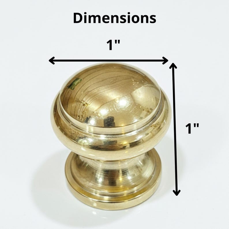 Solid Brass Ball Knob for Cabinets & Drawers