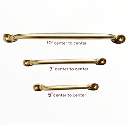 Unlacquered Solid Brass Cabinet Hardware Pulls
