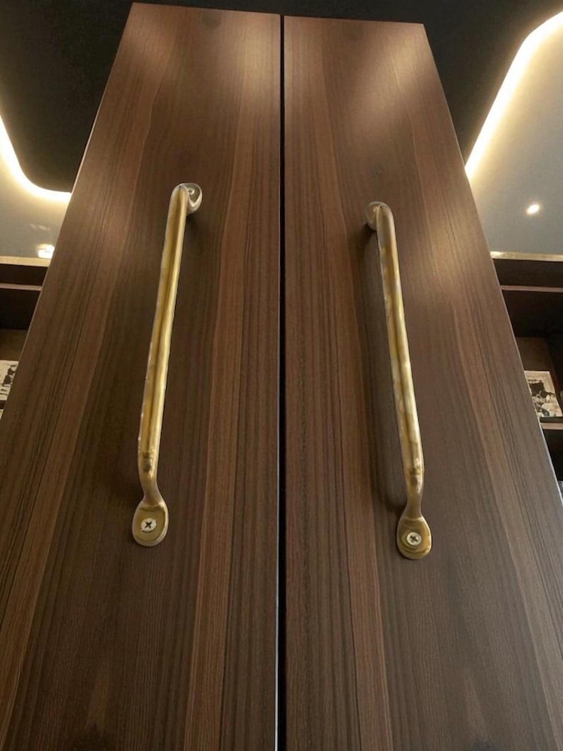 Unlacquered Solid Brass Cabinet Hardware Pulls