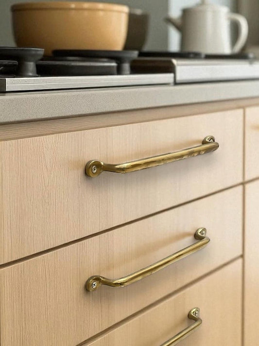 Unlacquered Solid Brass Cabinet Hardware Pulls