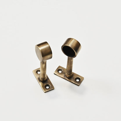 Aged Brass Hook Rail