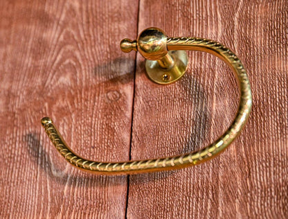 Luxury Hand-Engraved Brass Toilet Paper Holder