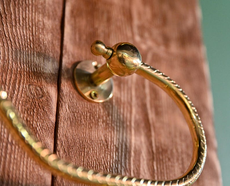 Luxury Hand-Engraved Brass Toilet Paper Holder