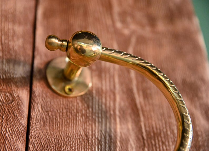 Luxury Hand-Engraved Brass Toilet Paper Holder