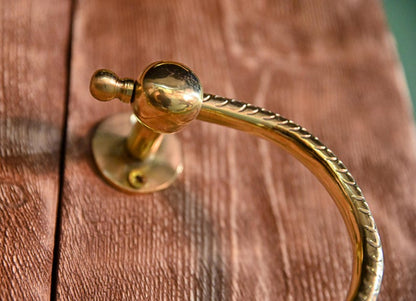 Luxury Hand-Engraved Brass Toilet Paper Holder