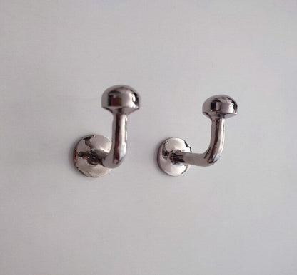 Handcrafted Solid Silver Wall Hook Towel & Robe Hook