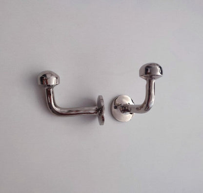 Handcrafted Solid Silver Wall Hook Towel & Robe Hook