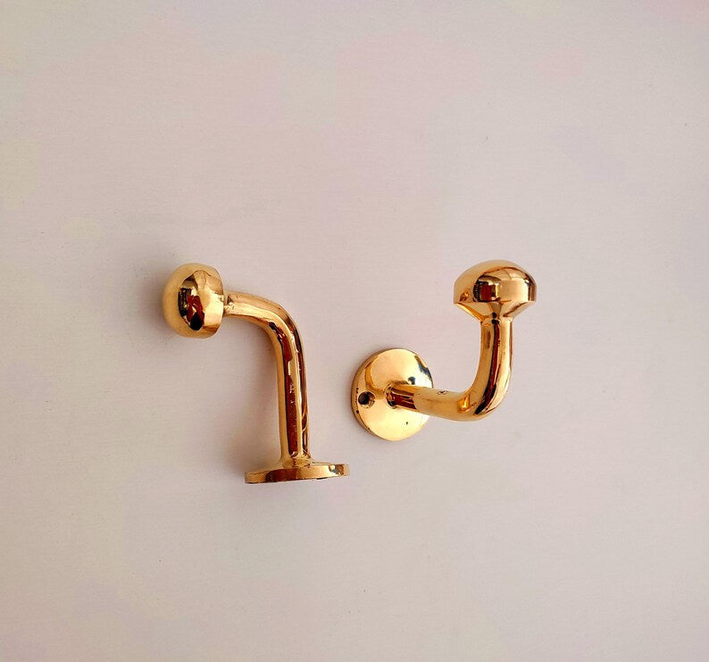 Handcrafted Solid Silver Wall Hook Towel & Robe Hook