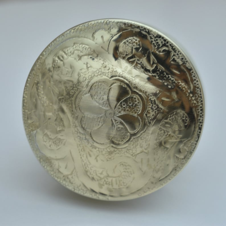 Handcrafted Hammered Brass Pop-Up Sink Drain