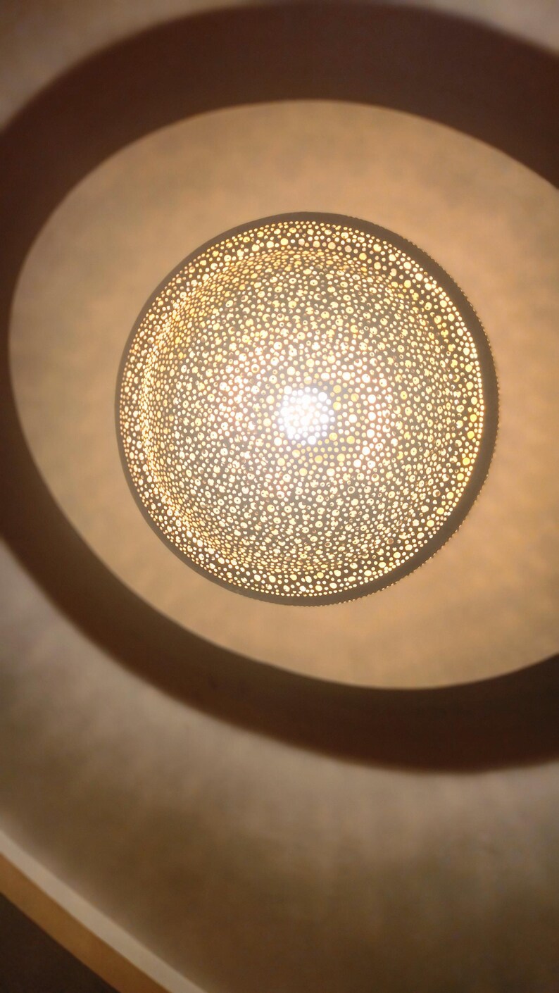 Handmade Moroccan Brass Pendant Light