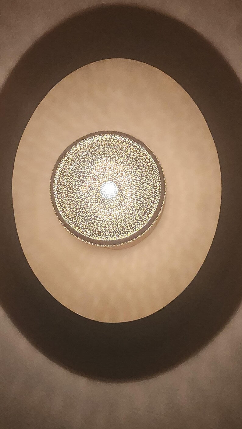 Handmade Moroccan Brass Pendant Light