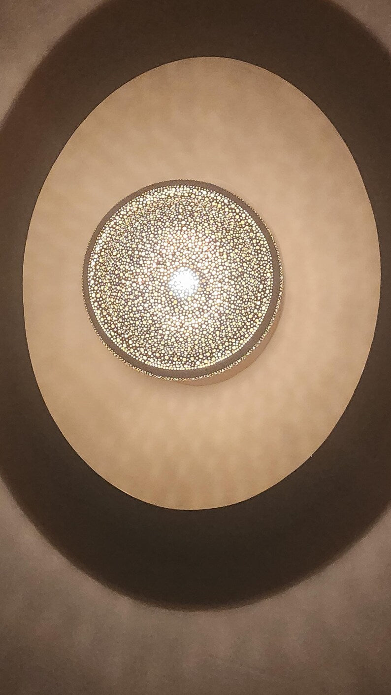 Handmade Moroccan Brass Pendant Light
