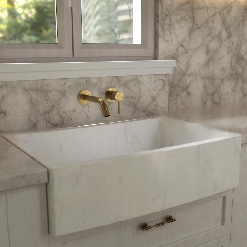 Unlacquered Brass Wall Mount Faucet