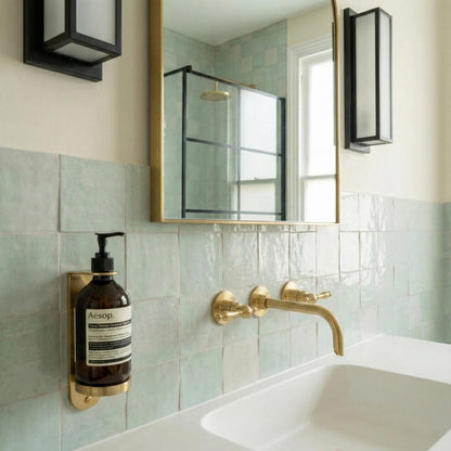 Unlacquered Brass Wall Mount Faucet Set
