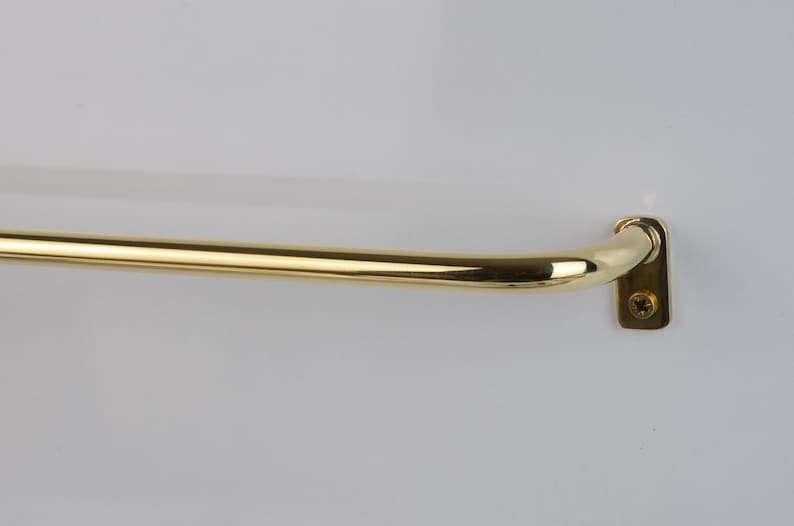 Handmade Thin Brass Curtain Rod