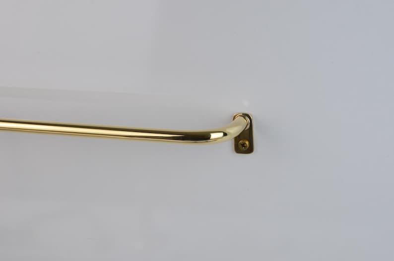 Handmade Thin Brass Curtain Rod