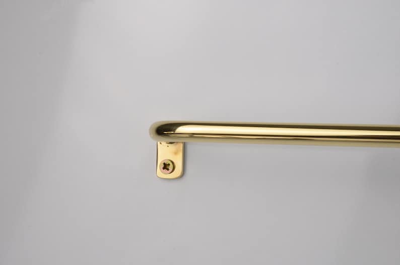 Handmade Thin Brass Curtain Rod