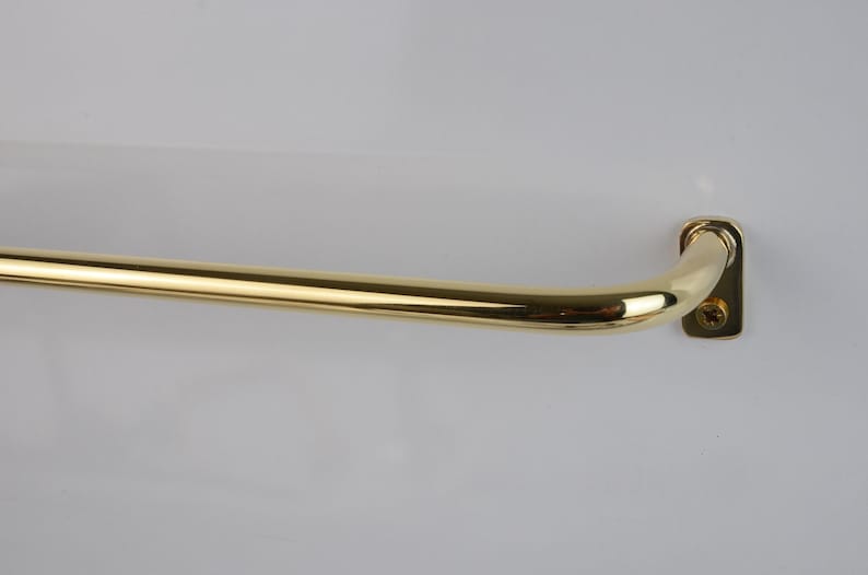 Handmade Thin Brass Curtain Rod