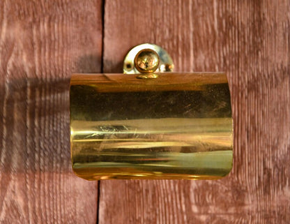 Unlacquered Solid Brass Toilet Paper Holder