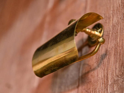 Unlacquered Solid Brass Toilet Paper Holder