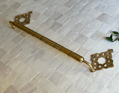 Unlacquered Solid Brass Towel Rail
