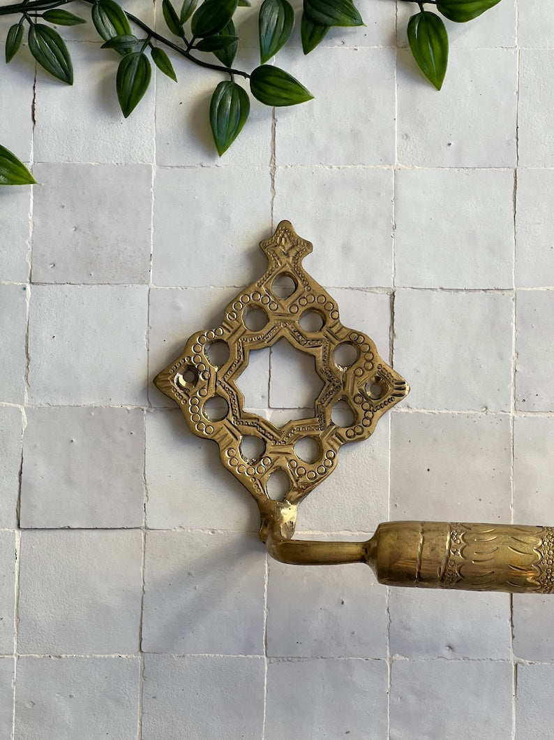Unlacquered Solid Brass Towel Rail