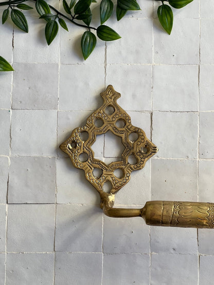 Unlacquered Solid Brass Towel Rail
