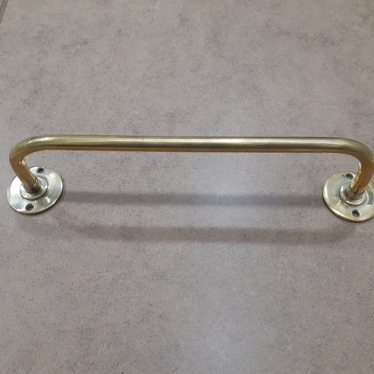 Polished Unlacquered Brass Towel Bar