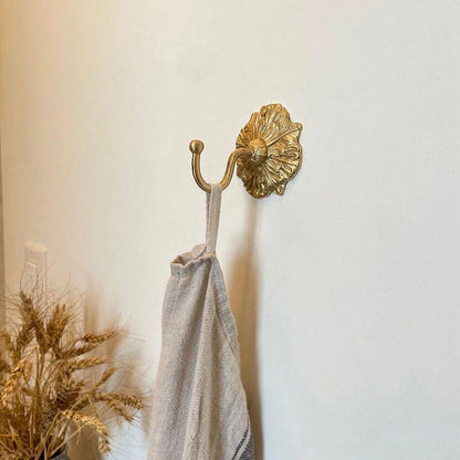 Solid Brass Wall Towel Hook Kitchen & Bathroom Use