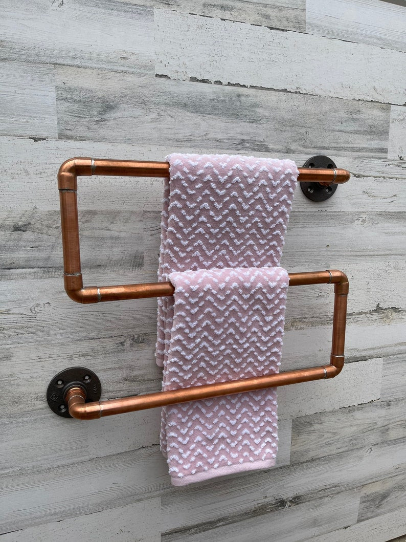 Wall-Mounted Solid Brass Towel Rack