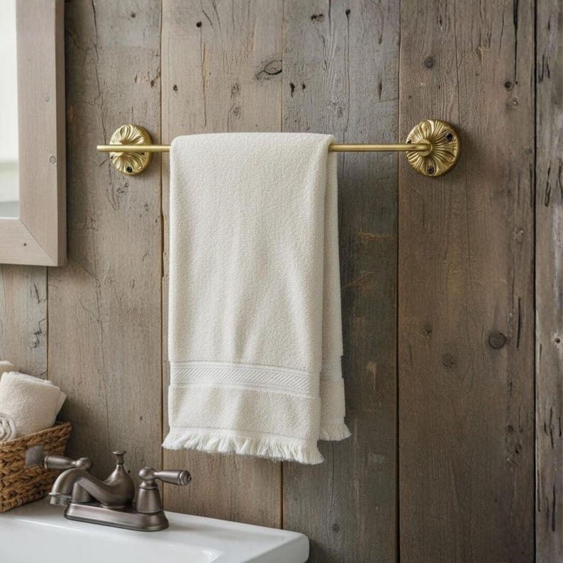 Handmade Solid Brass Towel Rack