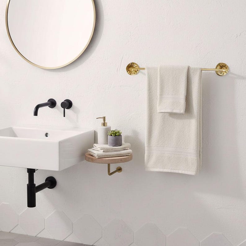 Handmade Solid Brass Towel Rack