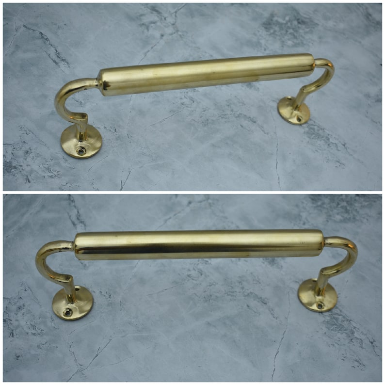 Brass Wall-Mounted Towel Bar for Bathroom & Kitchen Rail
