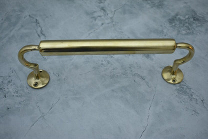 Brass Wall-Mounted Towel Bar for Bathroom & Kitchen Rail