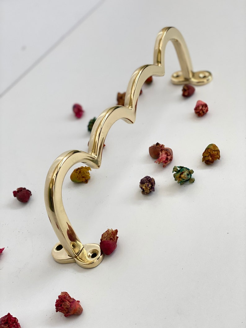 Handmade Unlacquered Brass Towel Rod