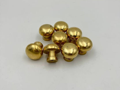 Set of Unlacquered Brass Knobs