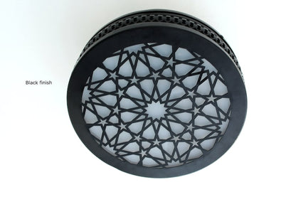 Star-Patterned Moroccan Brass Ceiling Light