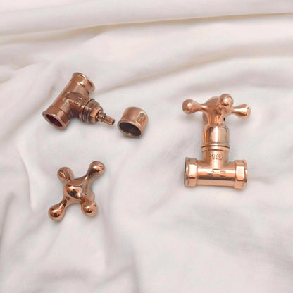 Handmade Solid Brass Faucet Handle Set