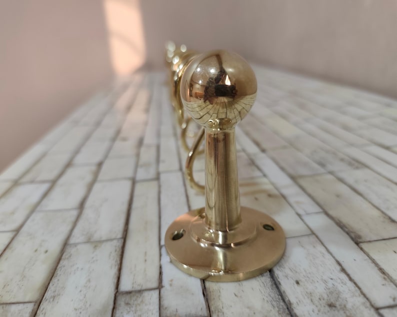 Unlacquered Solid Brass Pot Rack