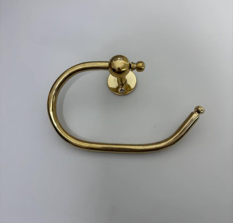 Antique Handmade Brass Toilet Paper Holder