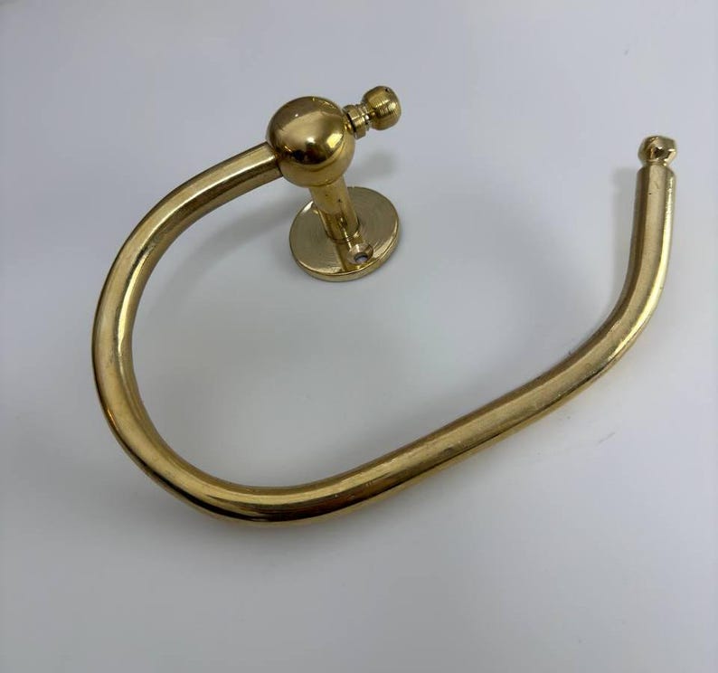 Antique Handmade Brass Toilet Paper Holder