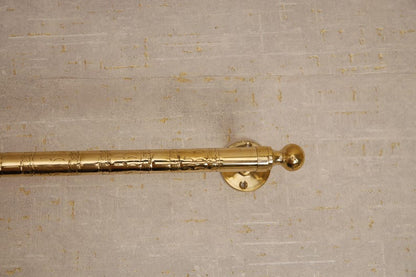 Unlacquered Brass Towel Holder Rail for Bathroom