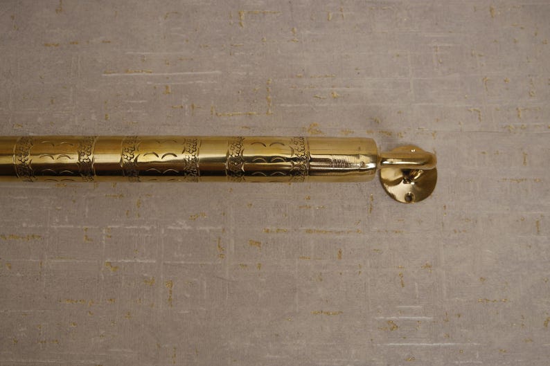 Unlacquered Brass Towel Holder Rail for Bathroom