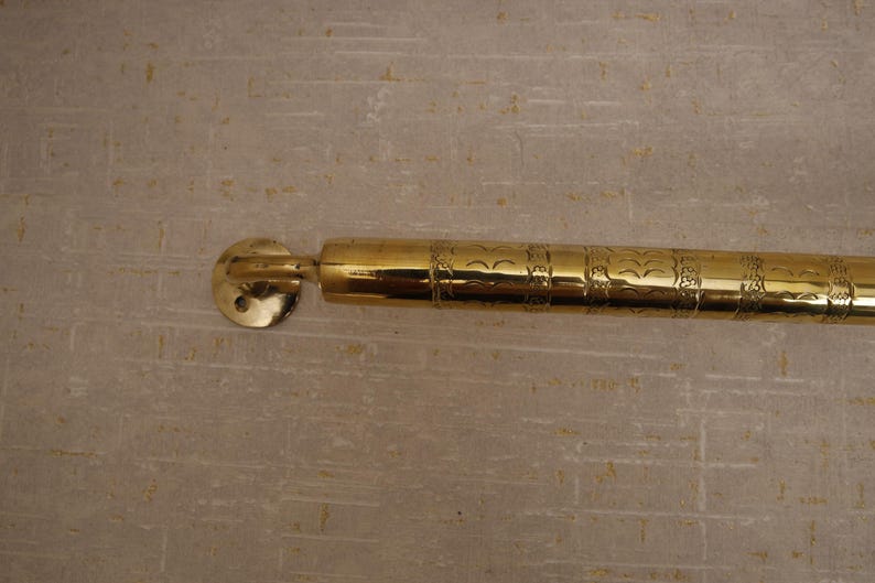 Unlacquered Brass Towel Holder Rail for Bathroom