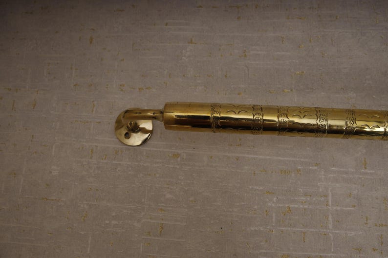 Unlacquered Brass Towel Holder Rail for Bathroom