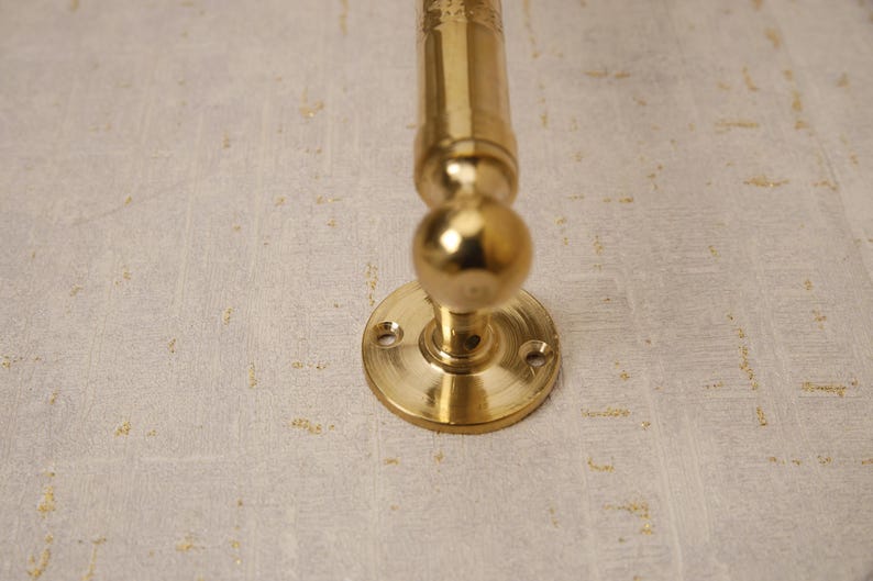Unlacquered Brass Towel Holder Rail for Bathroom