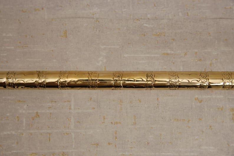 Unlacquered Brass Towel Holder Rail for Bathroom