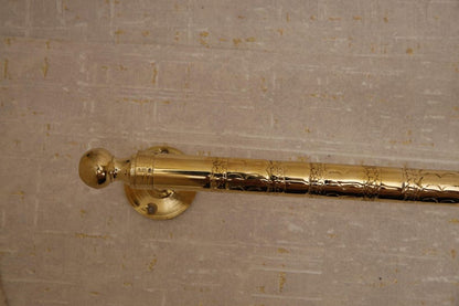 Unlacquered Brass Towel Holder Rail for Bathroom