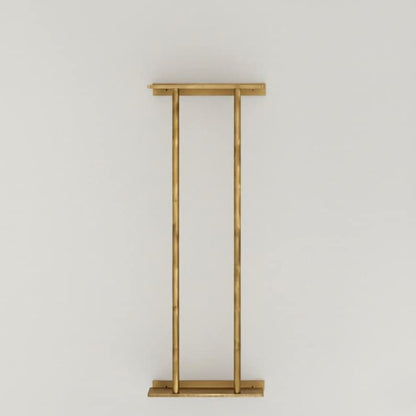 Unlacquered Brass Towel Bar Rack With Vertical Rods