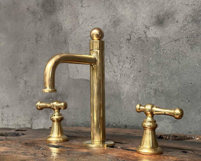 Artisan Widespread Brass Bathroom Faucet